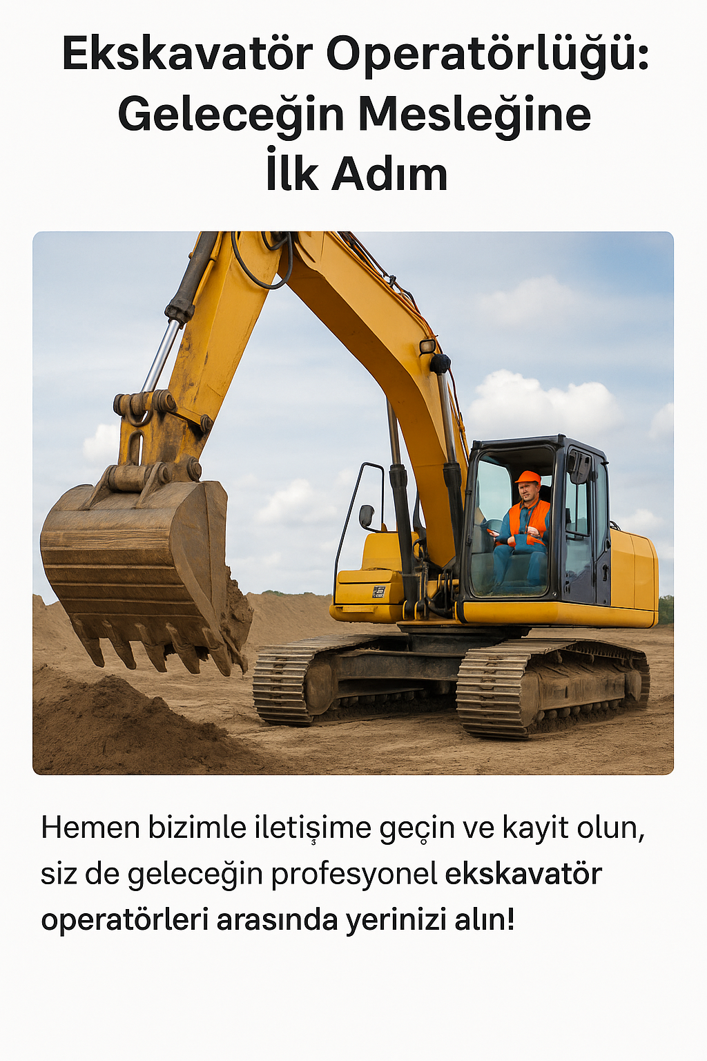Ekskavatör Operatörlük Belgesi